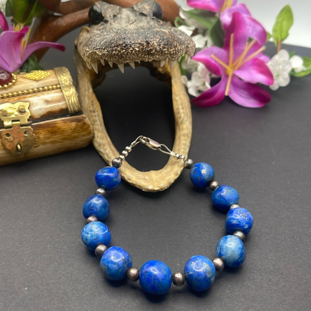 Lapis and 925 bracelet A27